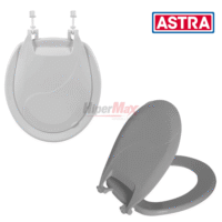 Assento Sanitário Cinza Oval Polupar Astra