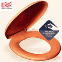 Tampa Vaso Assento Sanitario Almofadado Prime Caramelo Herc 2387
