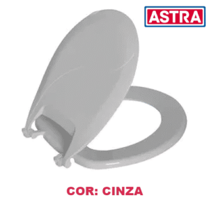 HiperMax Loja Araraquara Assento Sanitário Cinza Oval Polupar Astra