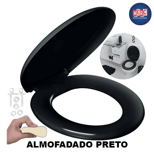 Assento-Tampa-Vaso-Sanitario-Almofadado-Prime-Preto-Herc-loja-material-de-construcao-Araraquara-hipermaxloja2 Tampa Vaso Assento Sanitario Almofadado Prime Preto Herc 2390
