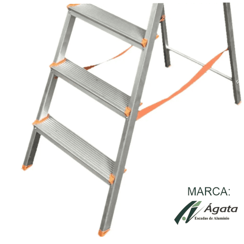 Escada-Aluminio-5-Degraus-Agata-hipermaxloja-araraquara-material-de-construcao-1 Escada de Alumínio 5 Degraus Residencial Domestica - Agata - Imagem 2
