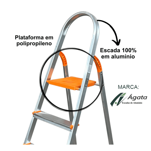 Escada-de-aluminio-3-degraus-residencial-Agata-hipermaxloja-araraquara-material-de-construcao-3 Escada de Alumínio 3 Degraus Residencial Domestica - Agata - Imagem 4