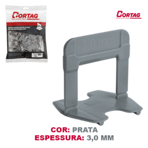 HiperMax Loja Araraquara Espaçador Eco 3,0 mm (Prata) Cortag- Pacote 50uni