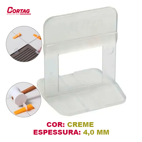 Espacador-Eco-40-mm-Creme-Granel-500-un-Cortag-loja-de-material-de-construcao-araraquara-1 Espaçador Eco 4,0 mm (Creme) Cortag- Pacote 50uni