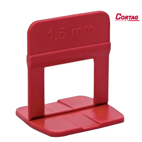 Espacador-Nivelador-15-Mm-Eco-Vermelho-Com-50-Pecas-Cortag-loja-material-de-construcao-araraquara-1 Espaçador Eco 1,50 mm (Vermelho) Cortag- Pacote 50uni - Imagem 2