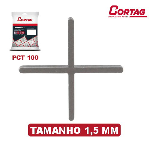 JUNTAPISO-15MM-100-PC-CORTAG-hipermaxloja-araraquara-material-de-construcao Espacador Juntapiso 1,50MM Pacote com 100 uni Cortag