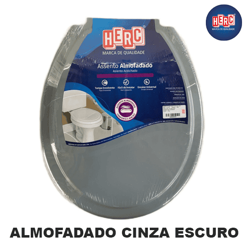 Tampa-Vaso-Assento-Sanitario-Almofadado-Prime-Cinza-Escuro-Herc-loja-material-de-construcao-Araraquara-hipermaxloja Tampa Vaso Assento Sanitario Almofadado Prime Cinza Escuro Herc 2388